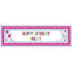 Picture of PERSONALIZED GIANT SIGN BANNER PINK & TEAL
